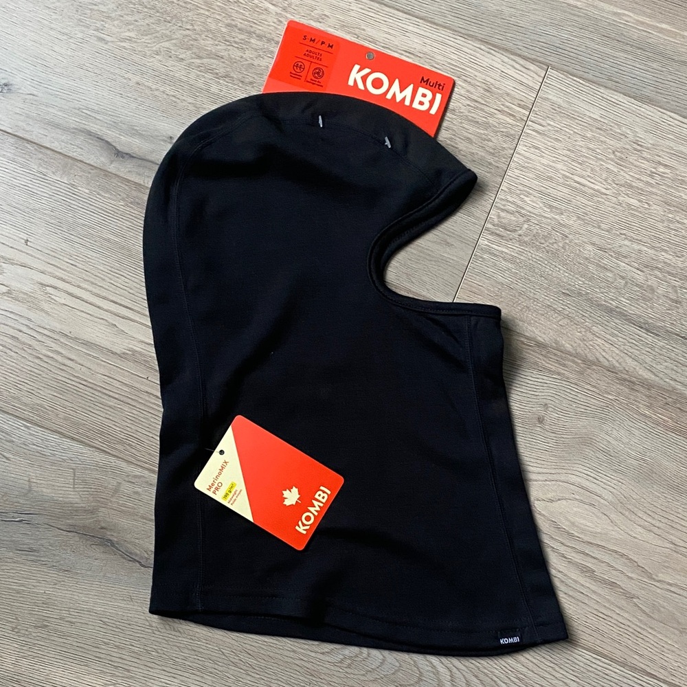 Kombi Black Balaclava Size S-M BNWT